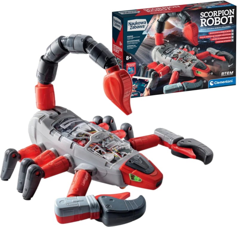 Clementoni Naukowa Zabawa Robotics Mecha Skorpion 8+