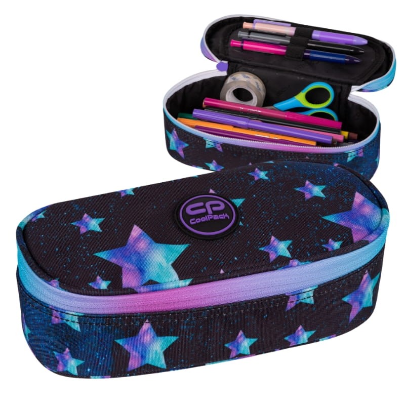 Coolpack Campus Piórnik Jednokomorowy Z Klapką Bez Wyposażenia Star Night