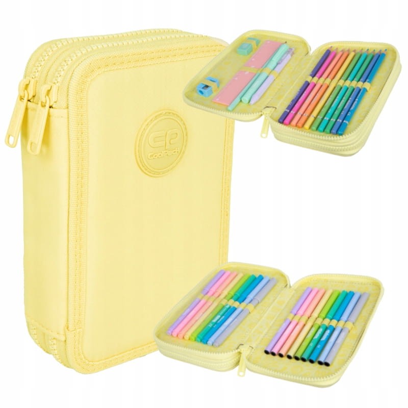 Coolpack Jumper 2 Piórnik Z Wyposażeniem Pastel Powder Yellow