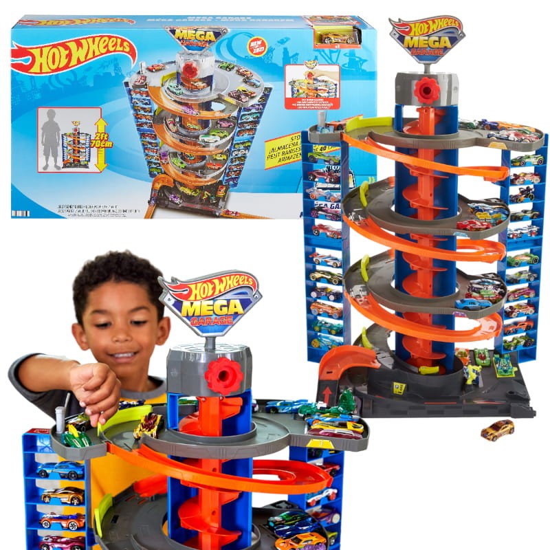 Hot Wheels City Zestaw Zakręcony Mega Garaż + Auto