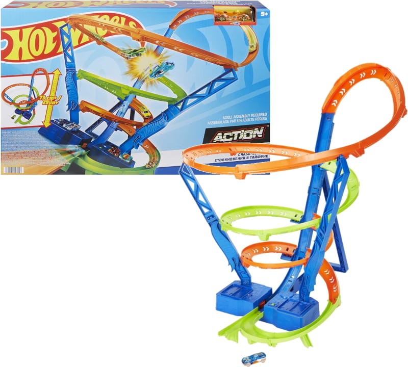 Hot Wheels Tor Wyścigowe Tornado Zestaw 73 cm 5+
