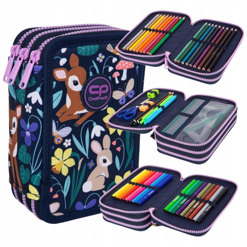 Coolpack Jumper 3 Piórnik Z Wyposażeniem 3-komorowy Oh My Deer