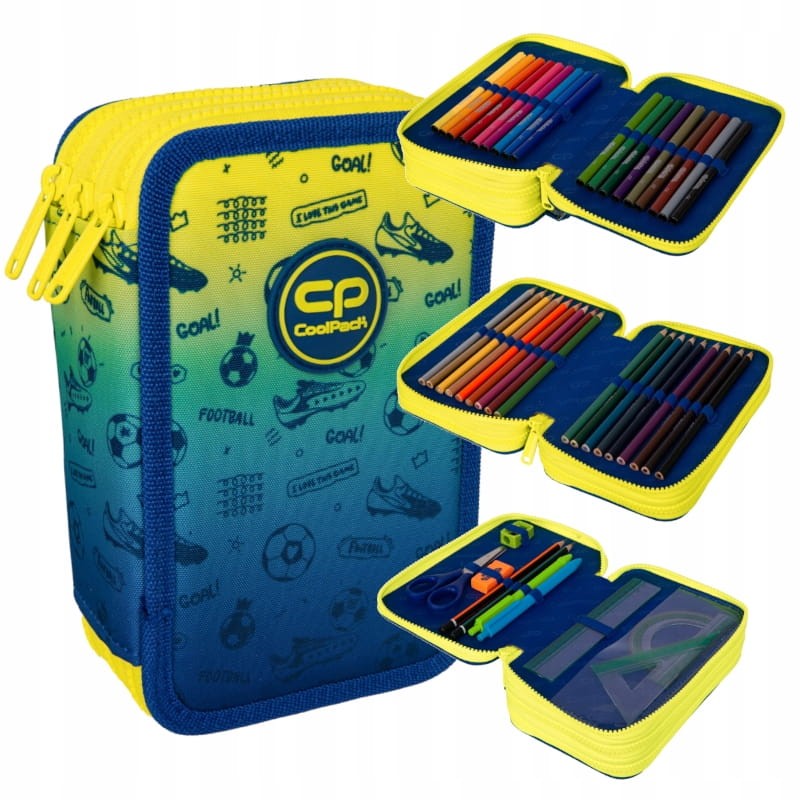 Coolpack Jumper 3 Piórnik Z Wyposażeniem 3-komorowy Football 2T