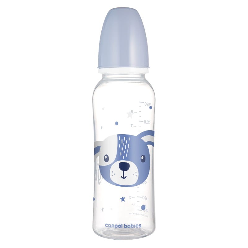 Canpol Babies Butelka Wąska 250ml Cute Animals 12m+ Piesek