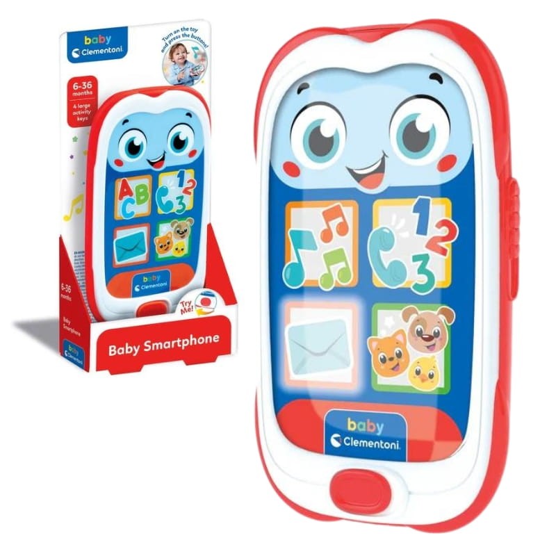 Clementoni Baby Smartfon Dziecięcy Zabawkowy Interaktywny 6m+