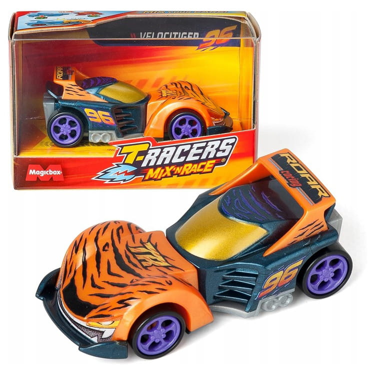T-Racers Mix N' Race Samochód Wyścigowy Dwuczęściowy 1 szt.
