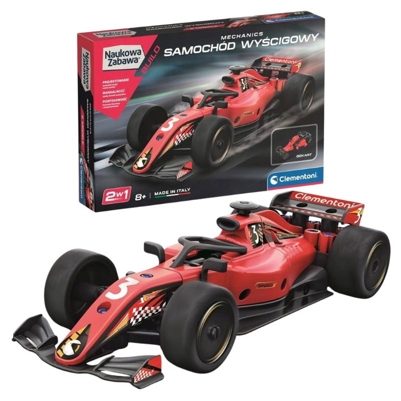 Clementoni Samochód Wyścigowy 2w1: Gokart I Formuła 1