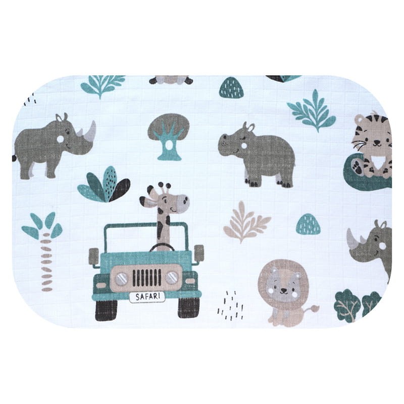 Ega Kids Pieluszka Tetrowa Wzorzysta 1 szt. 70x80 cm Zwierzęta Na Safari