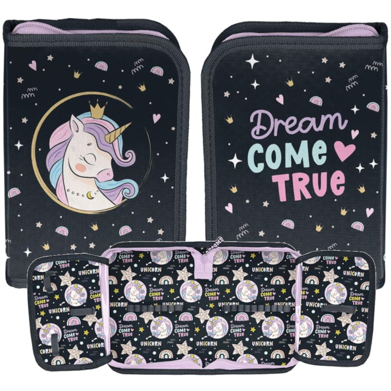 Paso Piórnik Jednokomorowy Bez Wyposażenia Z Klapkami Unicorn