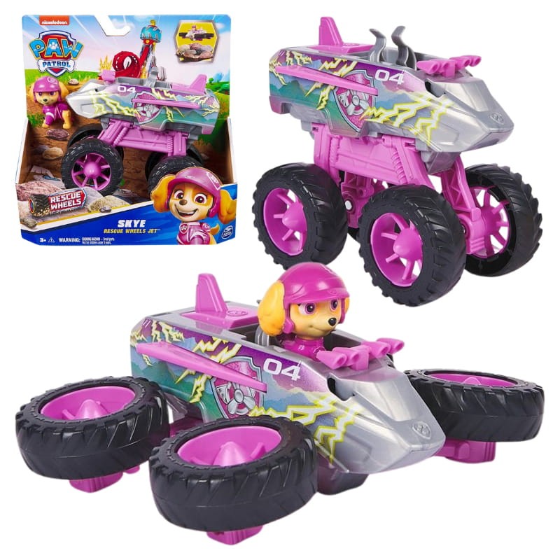 Psi Patrol Rescue Wheels Odrzutowiec Skye Zestaw Pojazd + Figurka