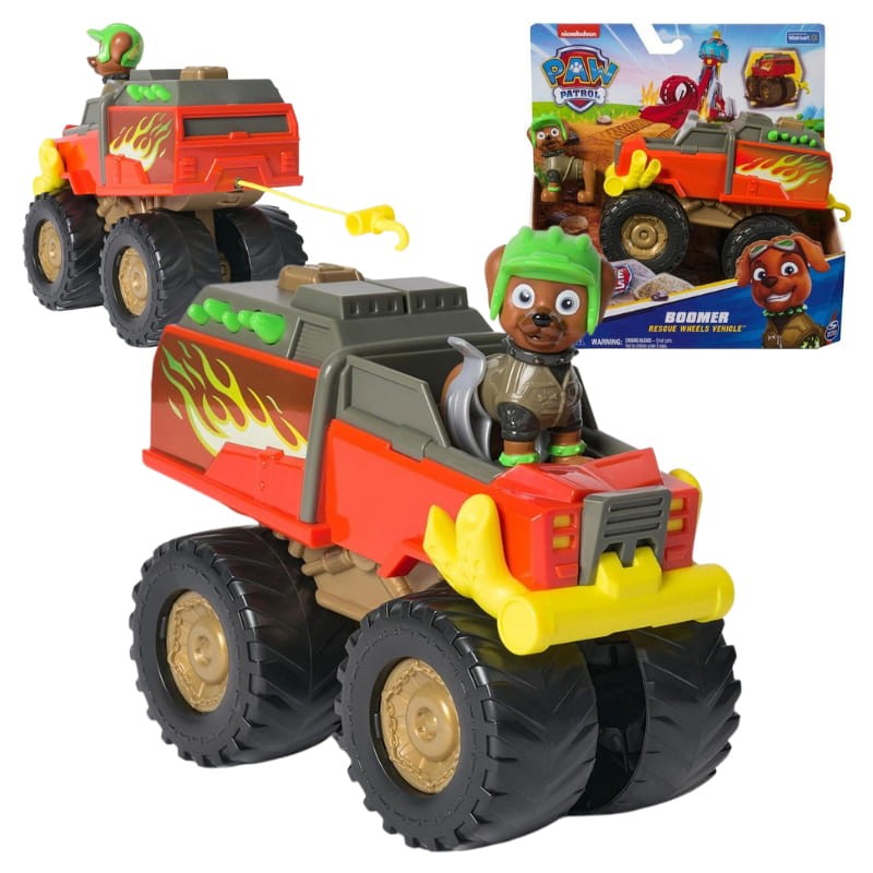 Psi Patrol Rescue Wheels Monster Truck Boomer Zestaw Pojazd + Figurka