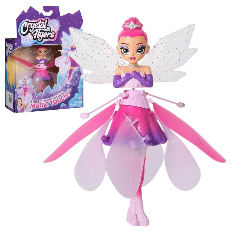 Crystal Flyers Hatchimals Magiczna Latająca Wróżka Lalka Różowa Księżniczka