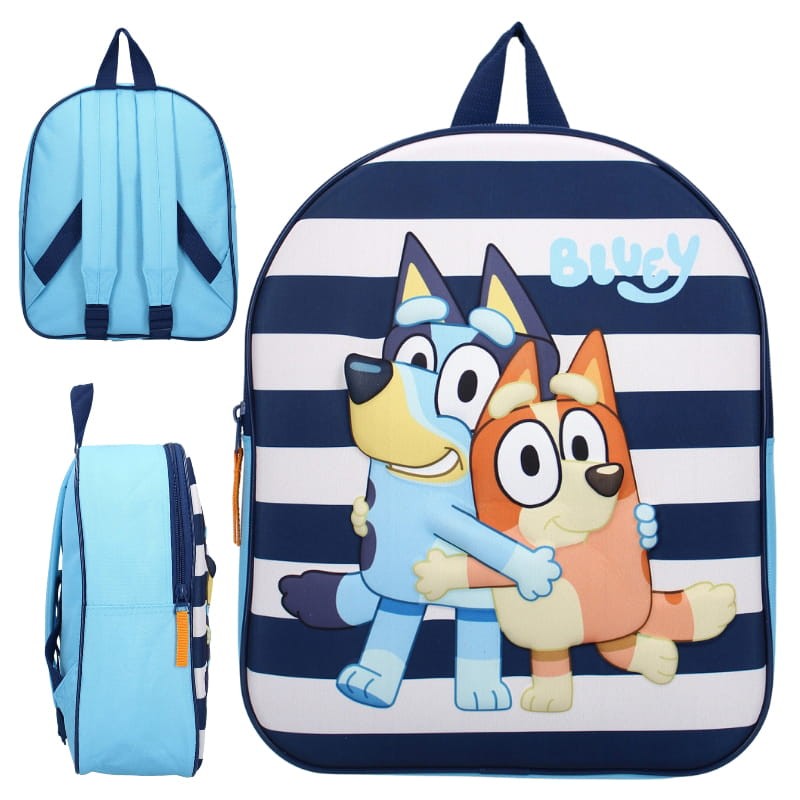 Vadobag Mały Plecak Przedszkolny Dziecięcy Bluey I Bingo Oh Happy Days Nadruk 3D