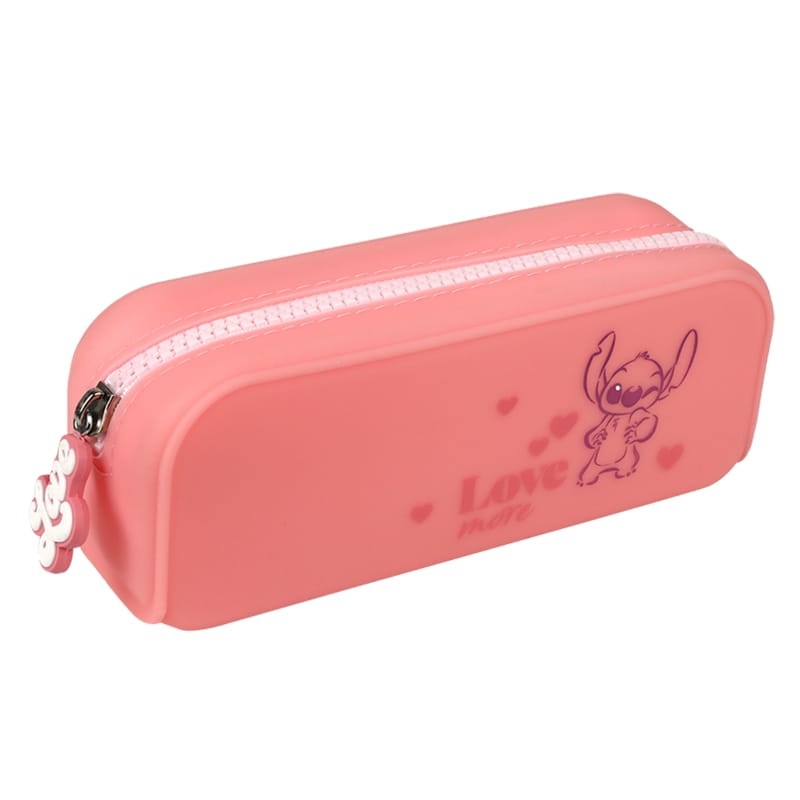 Coolpack Disney Core Fashion Saszetka Silikonowa Piórnik Etui Tuba Jednokomorowa Bez Wyposażenia Stitch Różowy