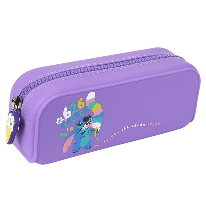 Coolpack Disney Black Saszetka Silikonowa Piórnik Etui Tuba Jednokomorowa Bez Wyposażenia Stitch Fioletowy