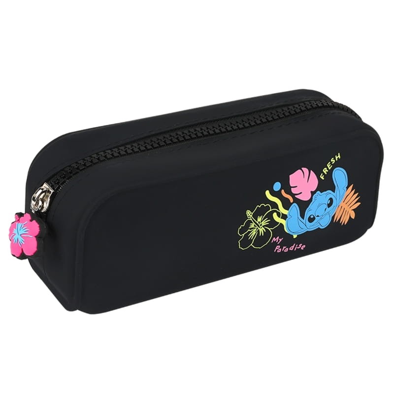 Coolpack Disney Black Saszetka Silikonowa Piórnik Etui Tuba Jednokomorowa Bez Wyposażenia Stitch Czarny
