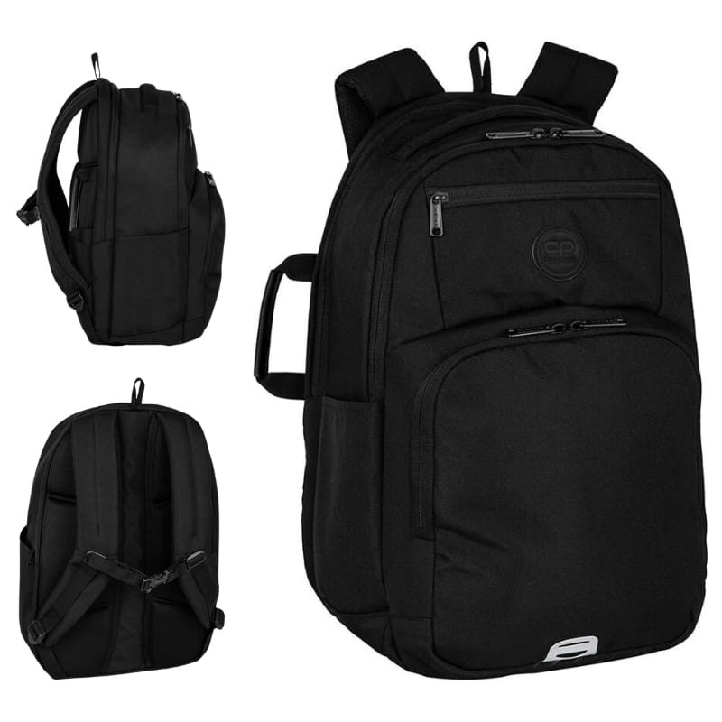 Coolpack Grif Plecak Szkolny Młodzieżowy 2-komorowy 24L Black Collection Czarny