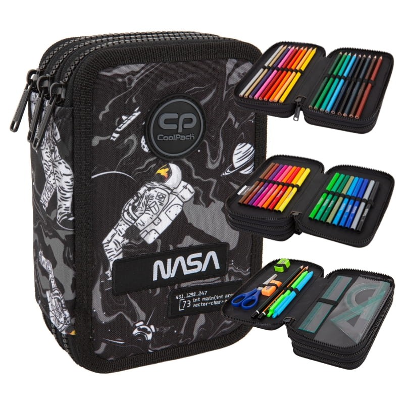 Coolpack Jumper 3 Piórnik Z Wyposażeniem Trzykomorowy Astronaut
