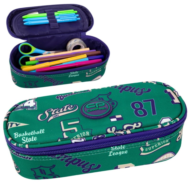 Coolpack Campus Piórnik Jednokomorowy Z Klapką Bez Wyposażenia American Retro