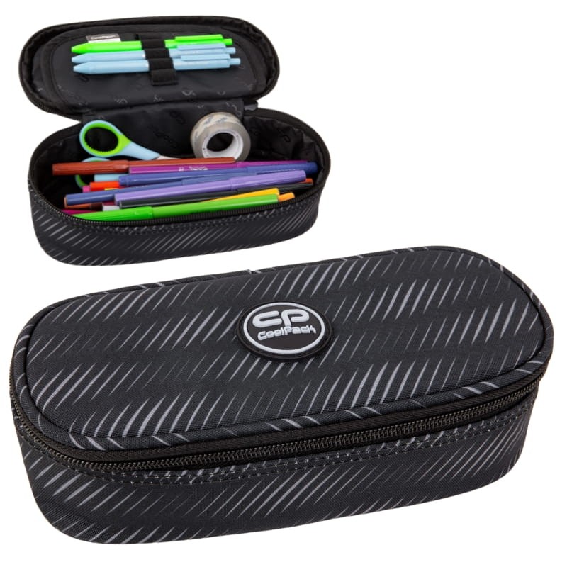 Coolpack Campus Piórnik Jednokomorowy Z Klapką Bez Wyposażenia Obsydian