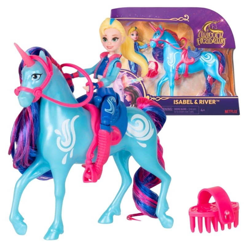 Spin Master Unicorn Academy Lalka Isabel I Jednorożec River Akademia Jednorożców 4+