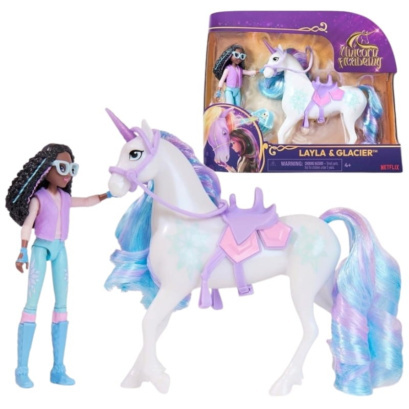 Spin Master Unicorn Academy Lalka Layla I Jednorożec Glacier Akademia Jednorożców 4+