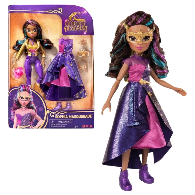 Spin Master Unicorn Academy Lalka Sophia Masquerade Akademia Jednorożców Zestaw Na Bal Maskowy 4+