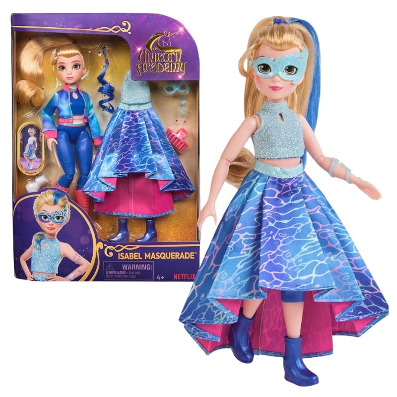 Spin Master Unicorn Academy Lalka Isabel Masquerade Akademia Jednorożców Zestaw Na Bal Maskowy 4+