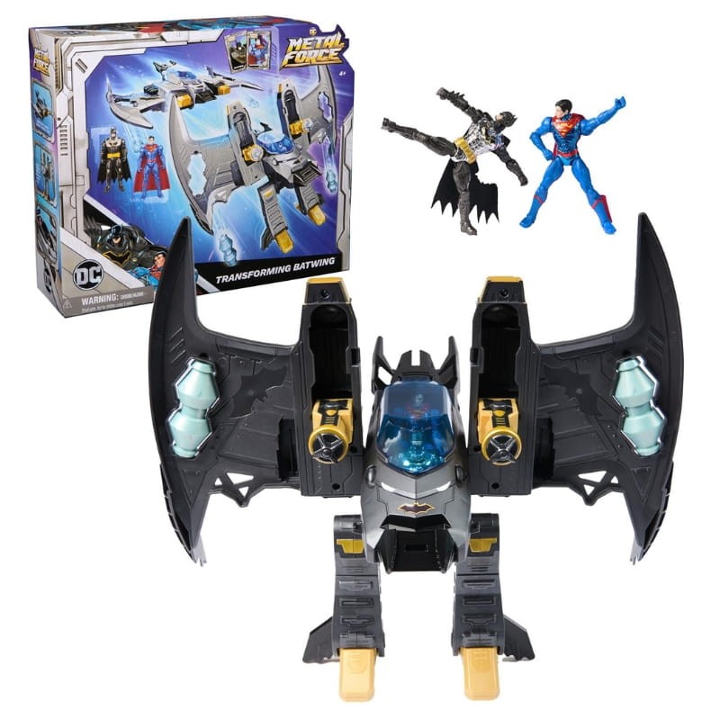 DC Metal Force Zestaw Transforming Batwing Pojazd Transformujący W Mecha 4+