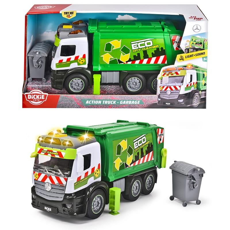 Dickie Toys Pojazd Komunalny Śmieciarka Mercedes-Benz
