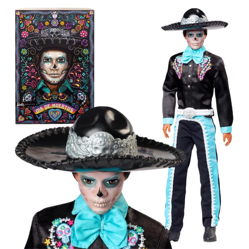 Barbie Ken Lalka Modowa Kolekcjonerska Dia De Muertos