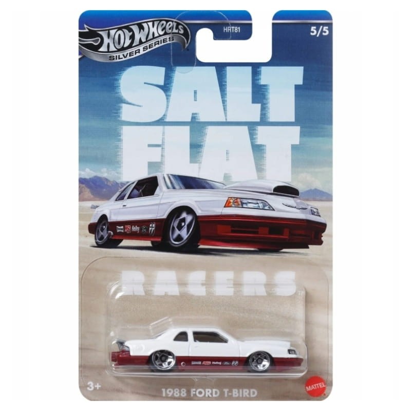 Hot Wheels Silver Series Salt Flat 5/5 Samochodzik Autko Pojazd 1:64 1988 Ford T-Bird 3+