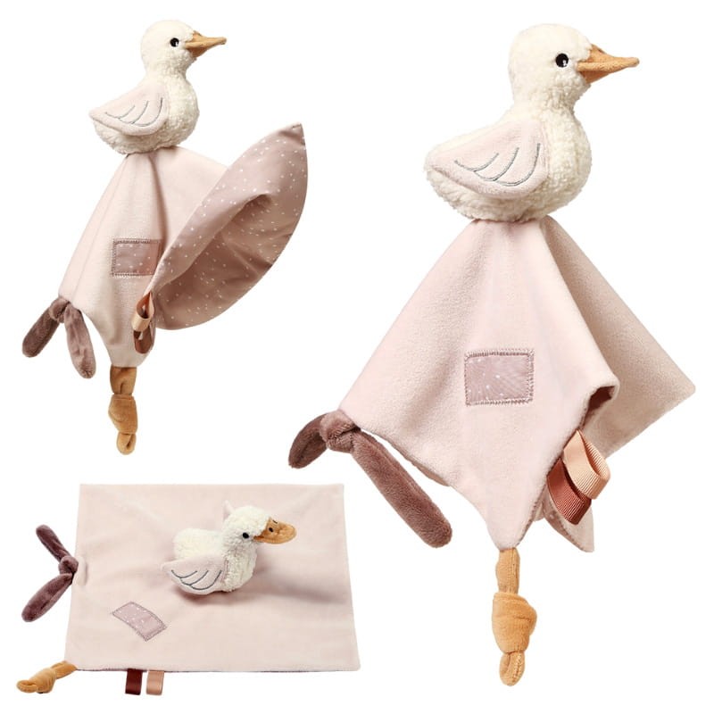 Babyono Kocyk 2w1 Przytulanka Maskotka Gąska Goose Zoe Sensoryczna 0m+