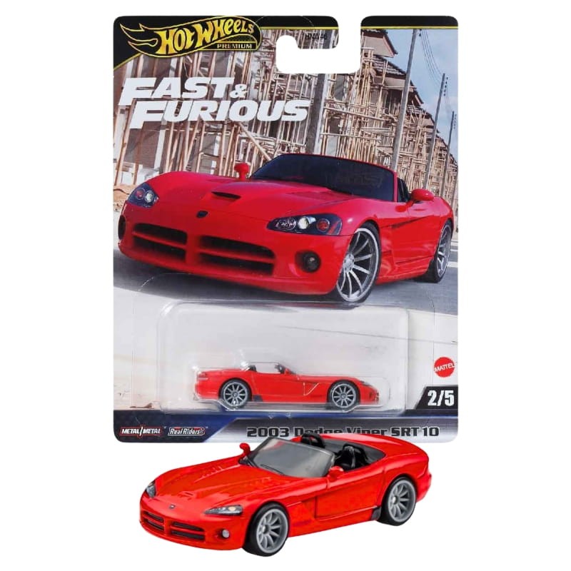 Hot Wheels Szybcy I Wściekli Fast & Furious Autko Samochodzik Resorak Model 2003 Dodge Viper SRT 10 2/5