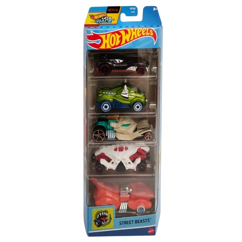 Hot Wheels Street Beasts 5-pak Zestaw Małych Samochodzików