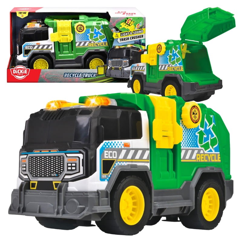 Dickie Toys Śmieciarka Pojazd Do Recyklingu Śmieci 30 cm