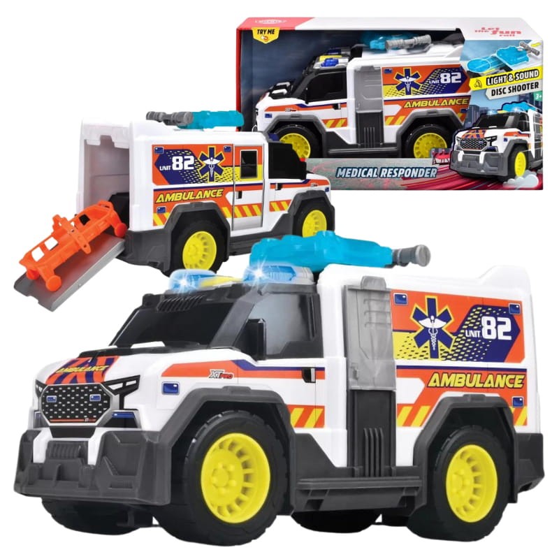 Dickie Toys Biały Ambulans Karetka Pogotowia Pojazd 30 cm