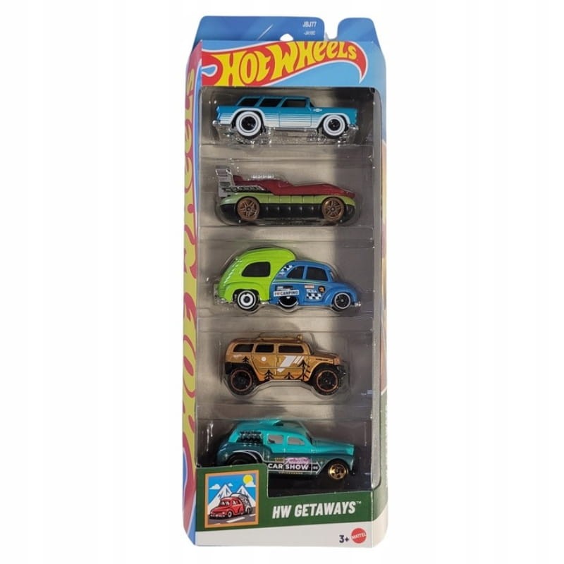 Hot Wheels HW Getaways 5-pak Zestaw Małych Samochodzików