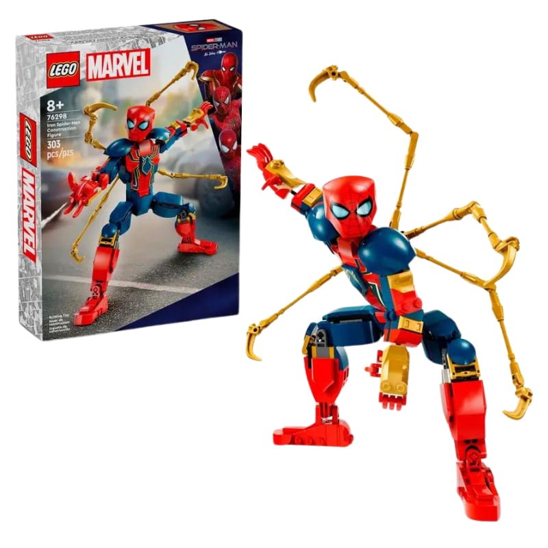 Lego Super Heroes Marvel Figurka Iron Spider-Mana Ruchoma Zestaw Klocki 76298 303 El. 8+