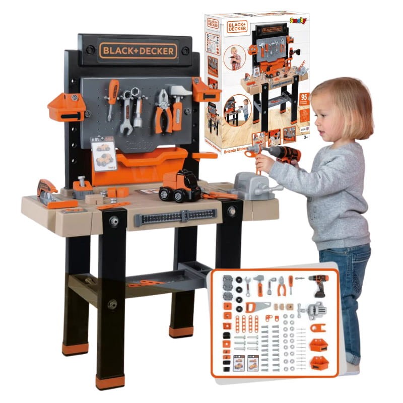 Smoby Black & Decker Warsztat Bricolo Ultimate Narzędzia Akcesoria
