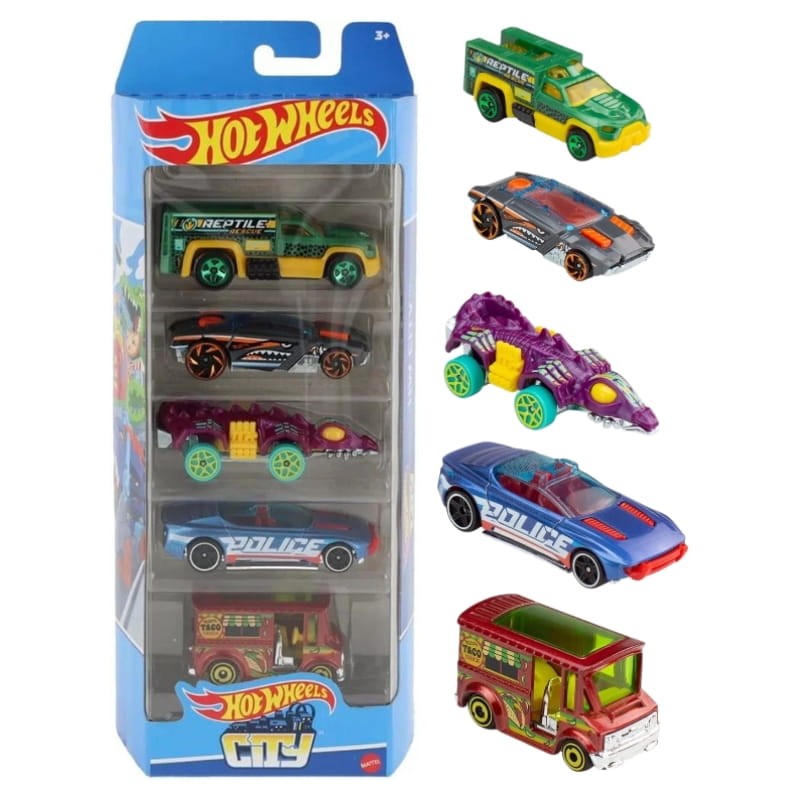 Hot Wheels City 5-pak Zestaw Małych Samochodzików