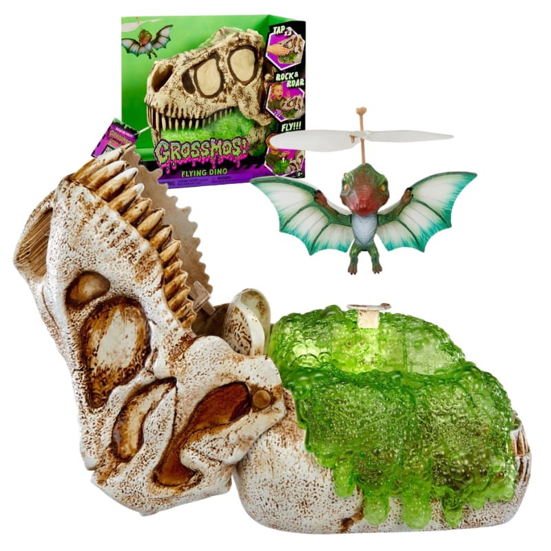 GrossMos! Flying Dino Latający Dinozaur Interaktywny Zielony