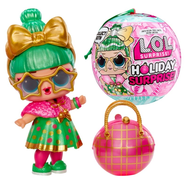 LOL Surprise Holiday Supreme Kula Laleczka Świąteczna Zielone Włosy