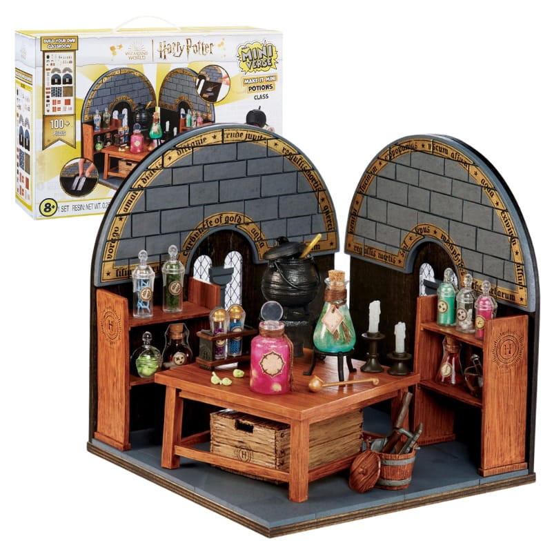 Mga's Miniverse Harry Potter Make It Mini Potions Class Miniaturowa Klasa Do Eliksiry Zestaw Sceneria