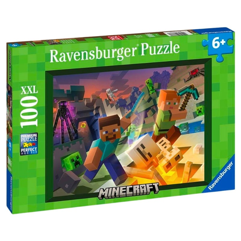 Ravensburger Puzzle Minecraft XXL Układanka 100 Elementów 6+