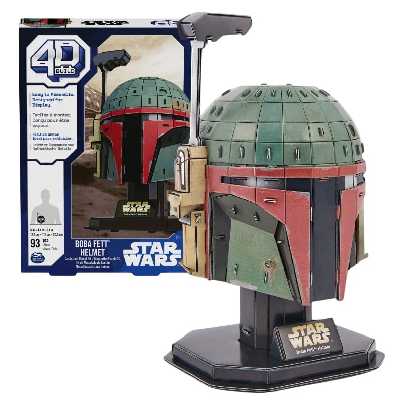 Star Wars Gwiezdne Wojny Hełm Boba Fett 4D Build Puzzle 3D 93el.