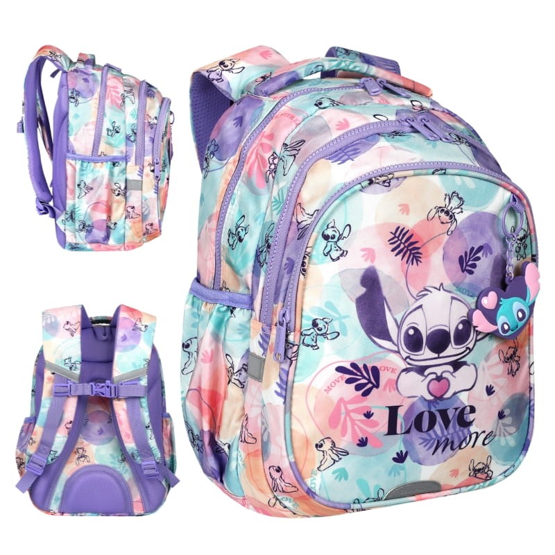 Coolpack Disney Fashion Jerry Plecak Szkolny Młodzieżowy Stitch 3-komorowy Pastelowy