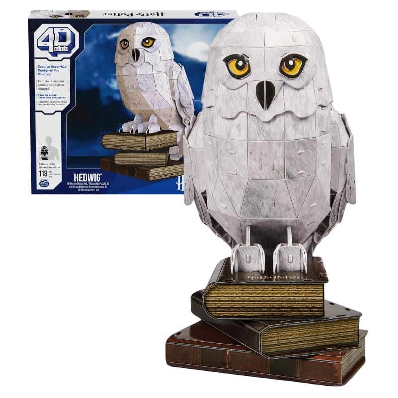 Harry Potter Figurka Sowa Hedwiga 4D Build Puzzle 3D 118el.