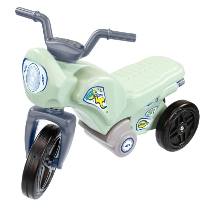 Mochtoys Zielony Motorek Rowerek Biegowy Trójkołowy Dla Dzieci