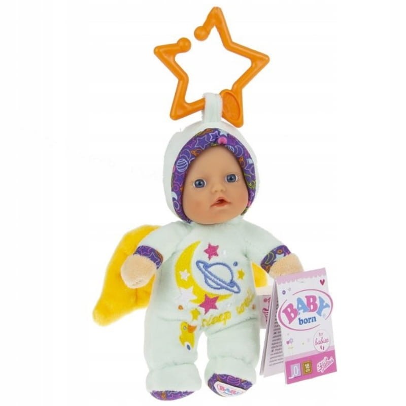 Baby Born Laleczka Angel Minilalka Z Grzechotką I Zawieszką Zielona 18 Cm.